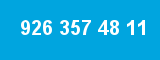 926 357 48 11 926 357 48 11